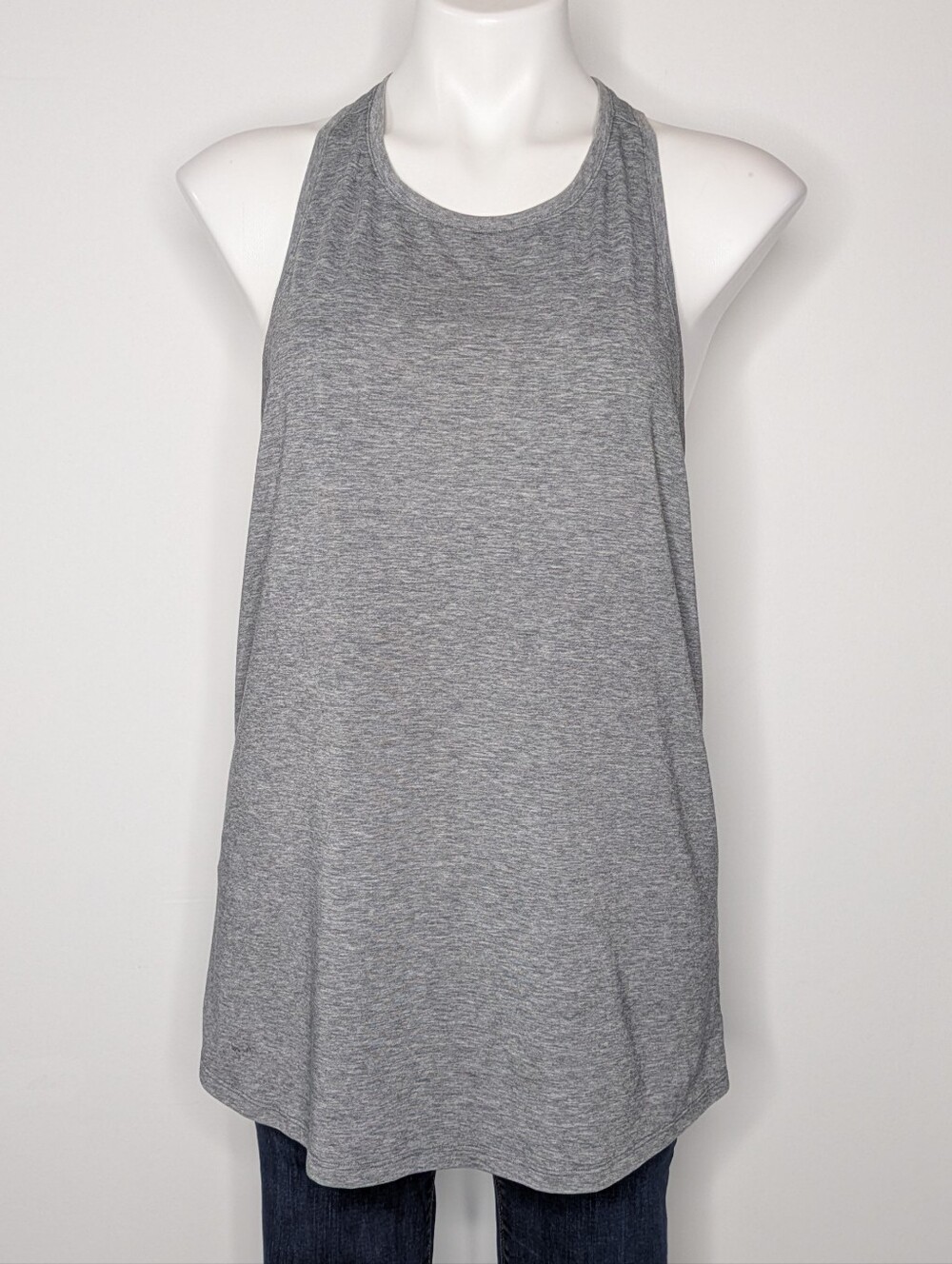 Outdoor Voices Grey Racer Back Athletic Exercise Workout Tank Top L